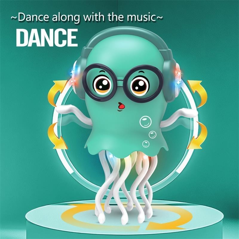 Dancing Jellyfish Baby Toy, Tummy Time Toys for Kids,Magic Electric Dancing