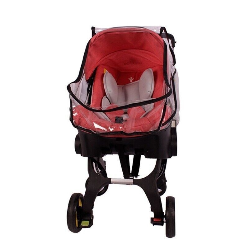Transparent Baby Car Seat Rain Cover for Doona Stroller Travel Carrier Accessory