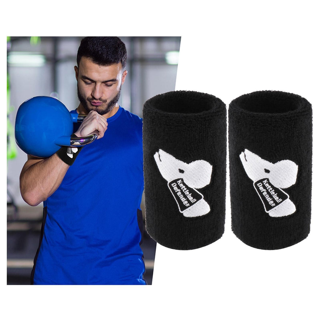 2x Kettlebell Wrist Guards Wrist Protector for Weight Lifting Gym Training Black