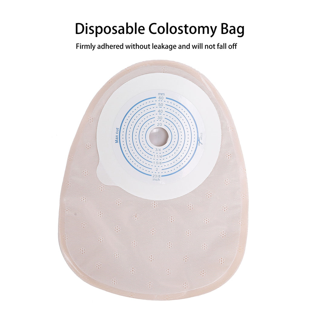 (10 PCS)Disposable Colostomy Bags One-Piece Closed Stoma Bag Ostomy Colostomy UK