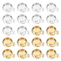60 Pcs Crimp Beads for Jewelry Making, Spacer Bead Cover,  Gold/Silver