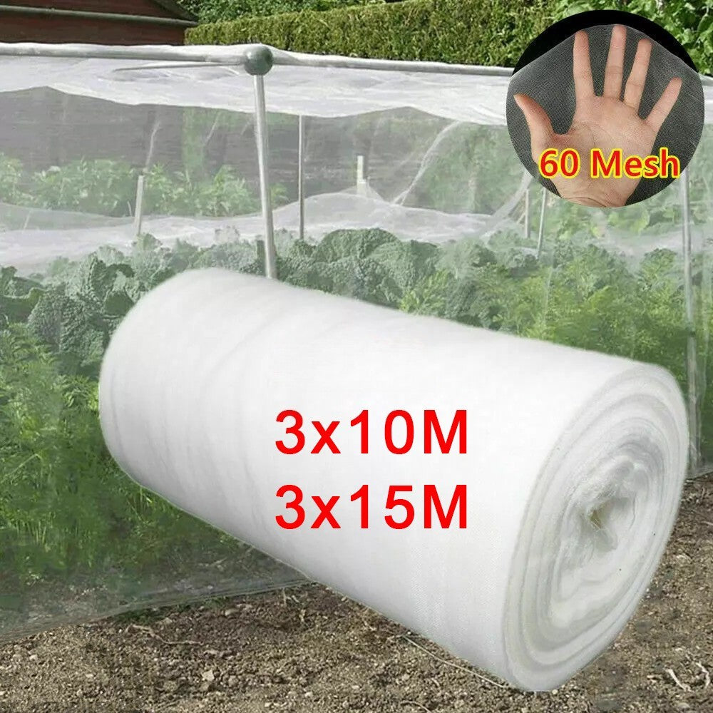 White Garden Protect Netting For Vegetable Crop Plant Fine Mesh Birds Insect Net
