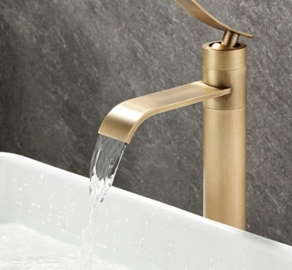 Modern Bathroom Single Lever Hole Basin Faucet Swivel Waterfall Sink Mixer Taps*