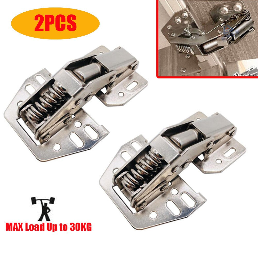 2PCS Steel OVERHEAD SWING UP LOCKER CUPBOARD DOOR HINGE CARAVAN MOTORHOME