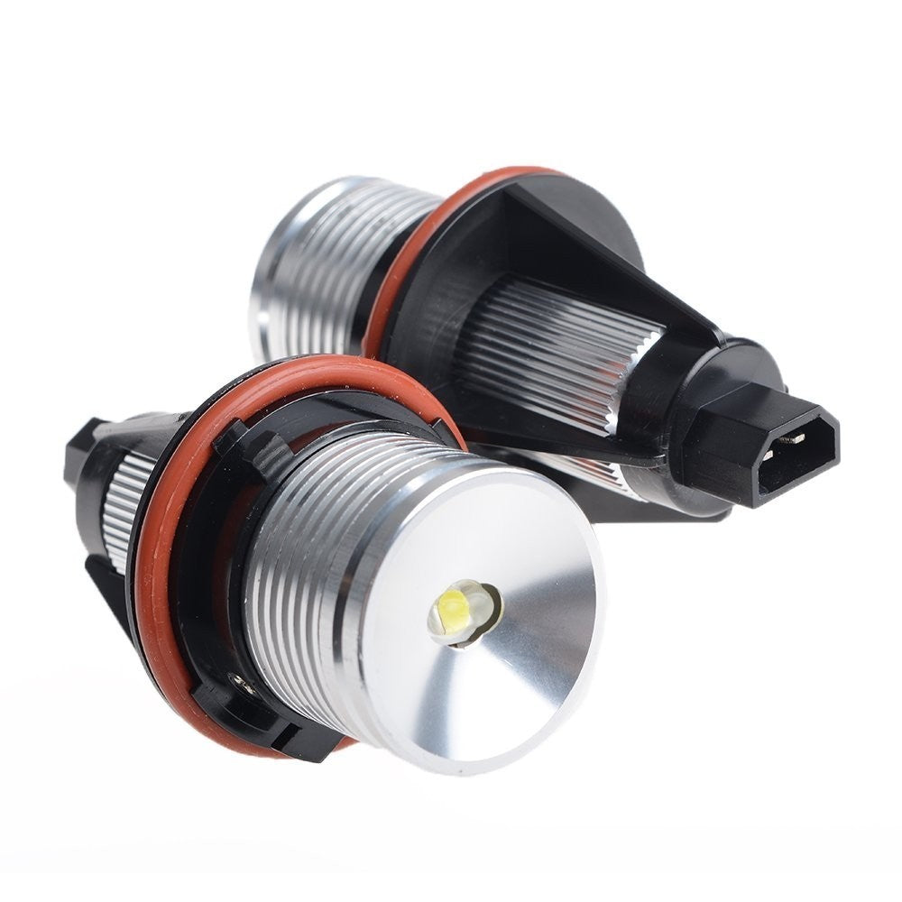 2x HALO ANGEL EYES LED LIGHT WHITE BULBS MARKER FOR BMW E39 E60 E61 E83 E64 E53