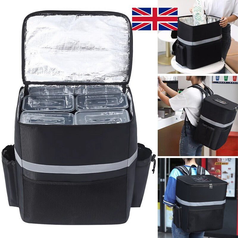35L Extra Large Insulated Food Delivery Bags Thermal Backpack Deliver Uber UK