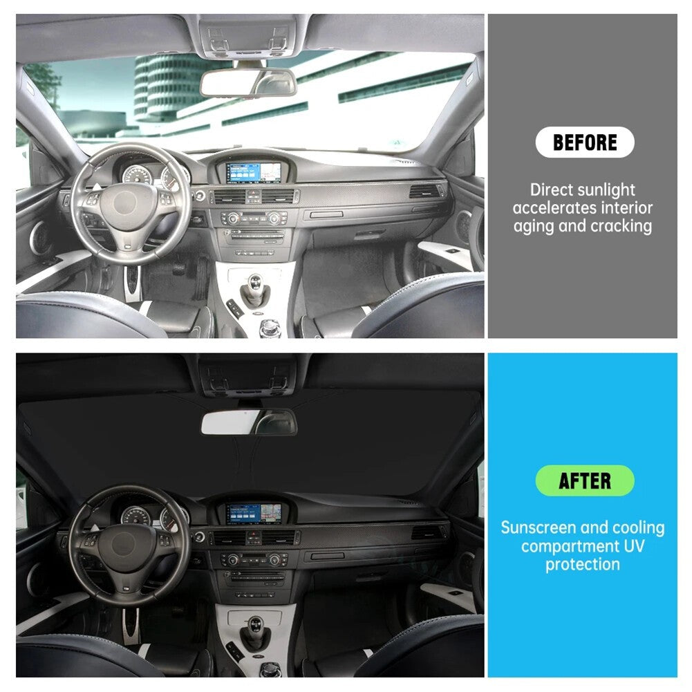 Car Sun Shade Visor Windscreen Sunshade Cover UV Protector For VW Golf 2003-2021