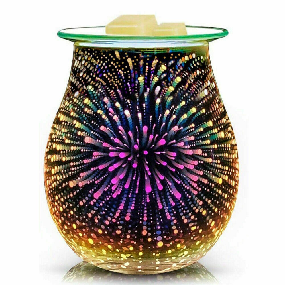 Aroma Electric Wax Melt Burner Firework Star Lamp Night Light Diffuser Warmer