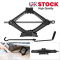 1 Ton Heavy Duty Scissor Jack Wind Up Lift With Crank Handle For Car Van UK
