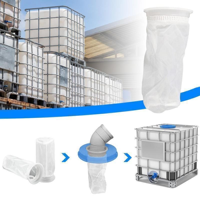 4x IBC Lid Filter Nylon Washable IBC Cover Filter Rain Water Tank Filter Mesh