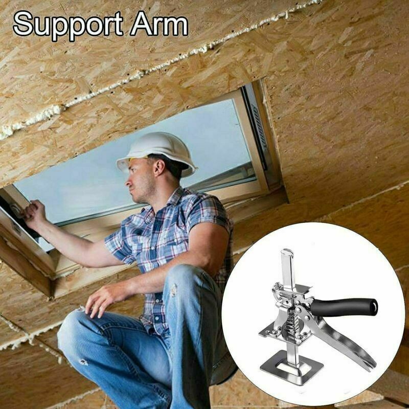 Labor Saving Arm Brick Lifter Hand Lifting Home Tool Door Cabinet Jack Clamp UK