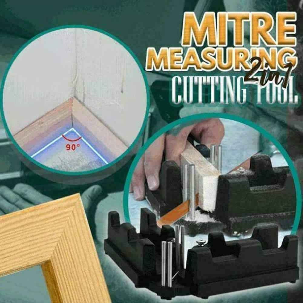 2-in-1 Measuring and Miter Saw Tool,2-in-1 Mitre Measuring Cutting Tool