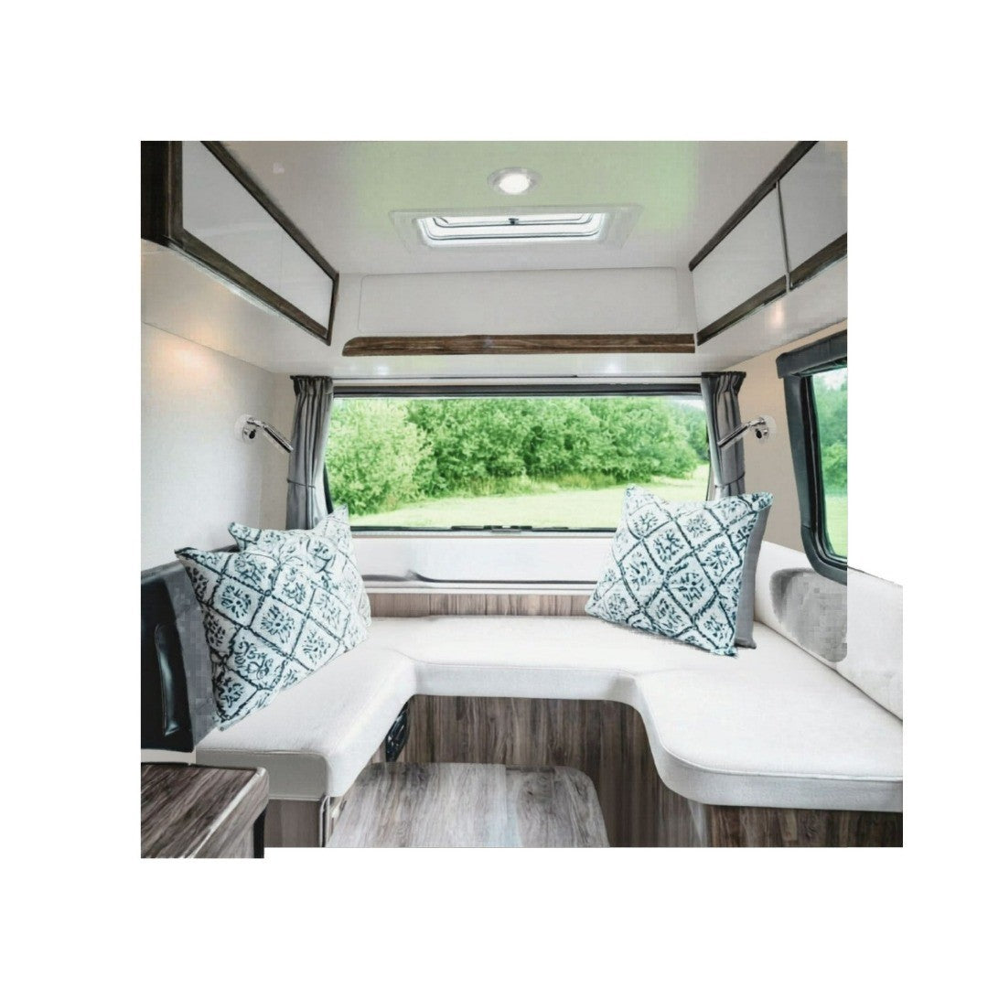 12V LED Reading Light USB Port Chrome Campervan Caravan Boat Lamps Pack of 2