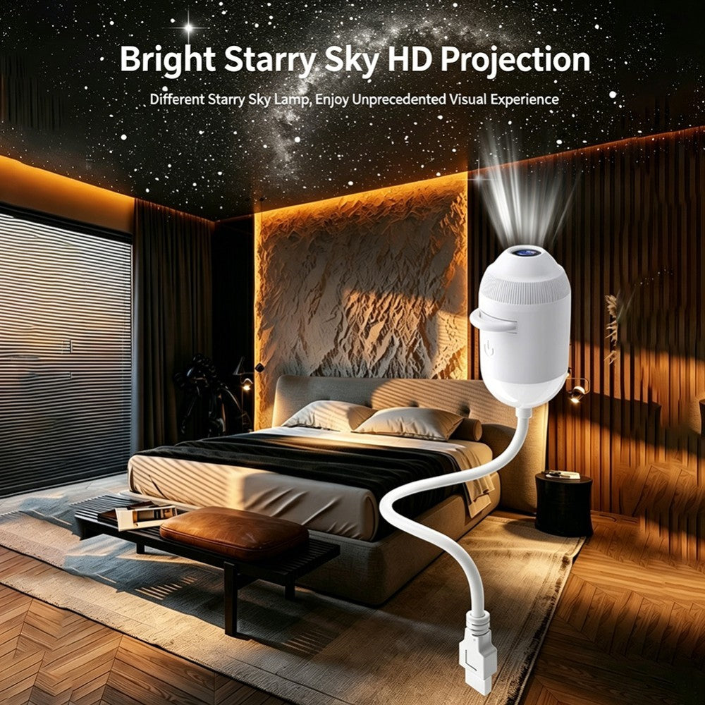 HD Smart Dynamic 5D Holographic Night Light Projector, Plug and Play Projector