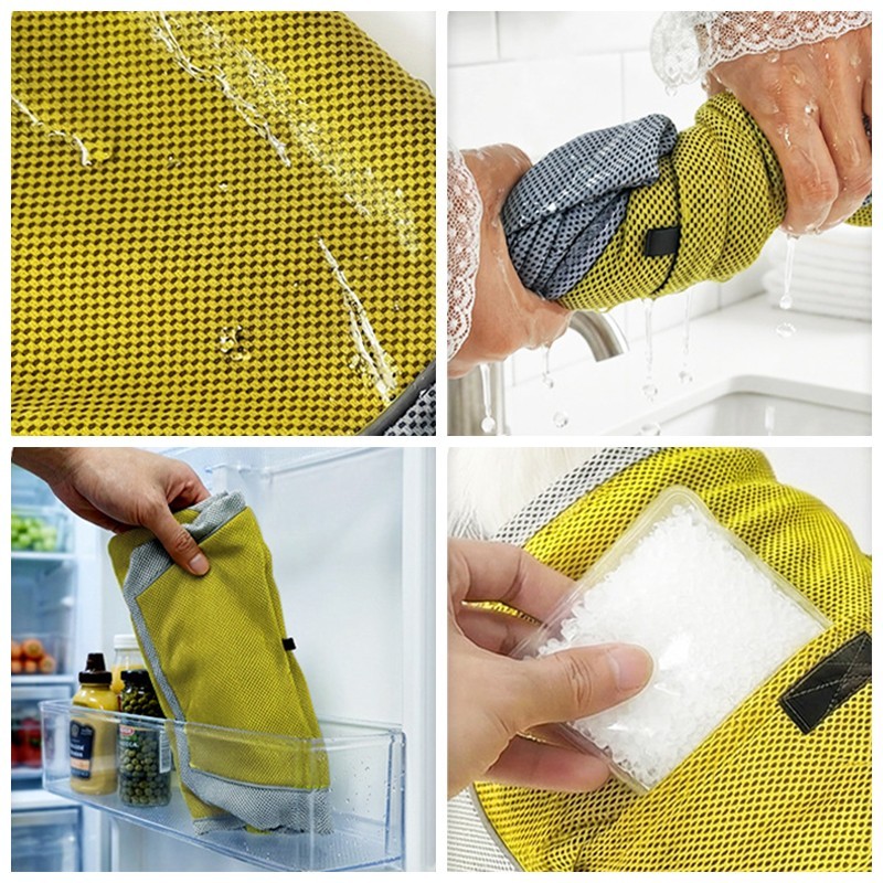 Dog Cooling Vest with Ice Pack Pocket Mesh Summer Pet Cooler Jacket for Pet Dogs