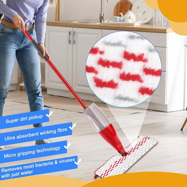 3 PCS Spray Mop Pads Replacement fot Vileda ProMist MAX Microfiber Heads Refills