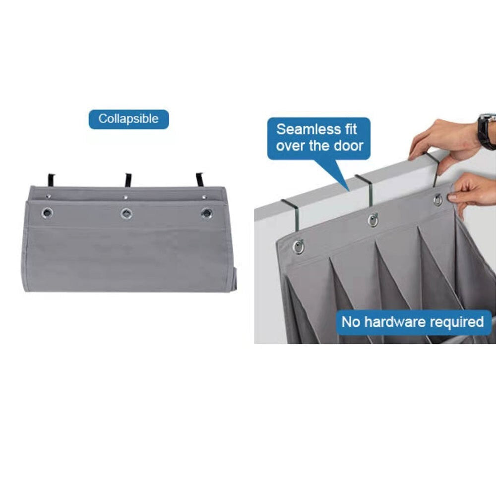 11 Pocket Shoe Holder Organiser Over The Door Hanging Shelf Rack Storage Hook UK