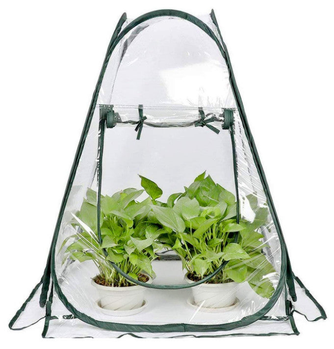 Mini Greenhouse Tent Popped Up PVC Grow House Small Indoor Outdoor Portable New