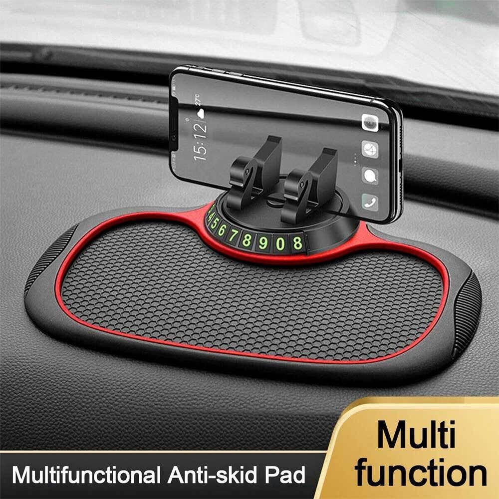 Car Stand Anti Skid Pad Non Slip Dashboard Mount Mat Number Parking Phone Holder