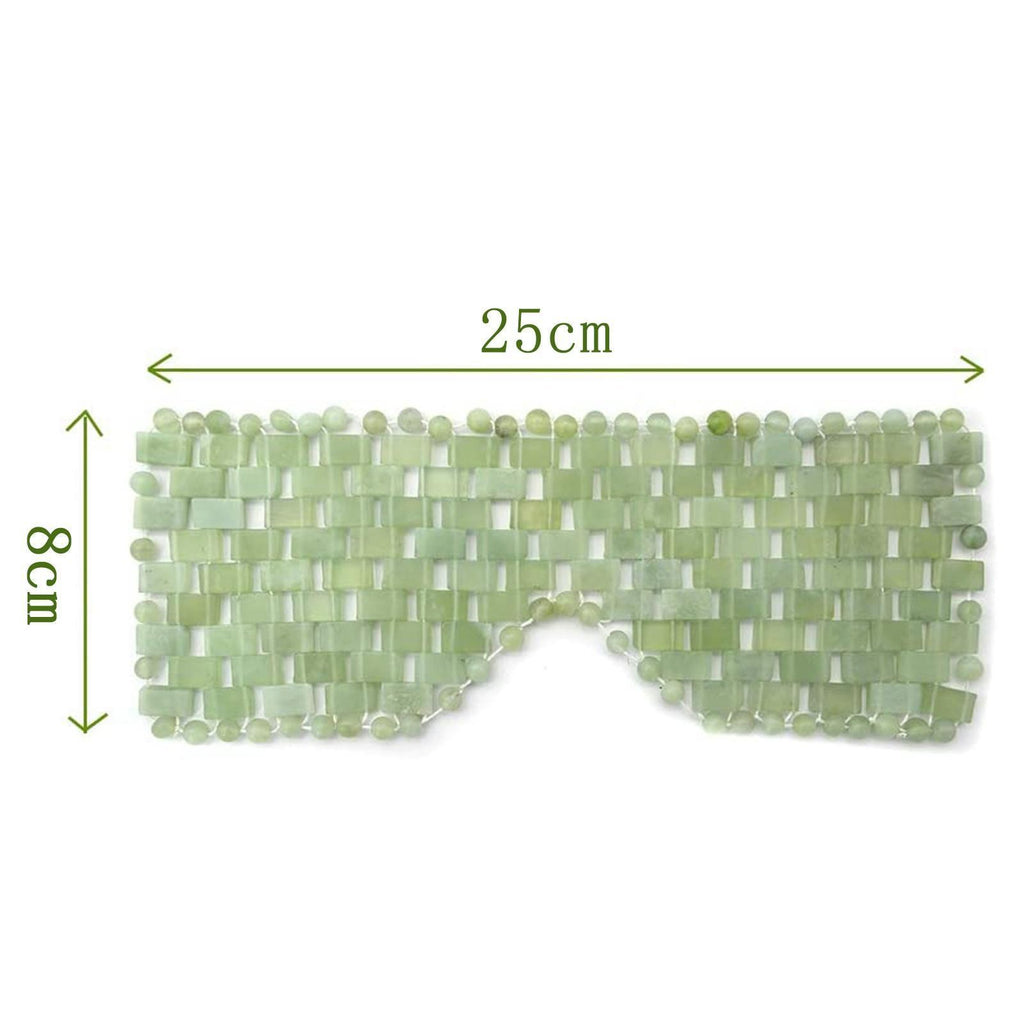 Natural Jade Eye Mask Curtain Face Massager Sleep Mask Stone