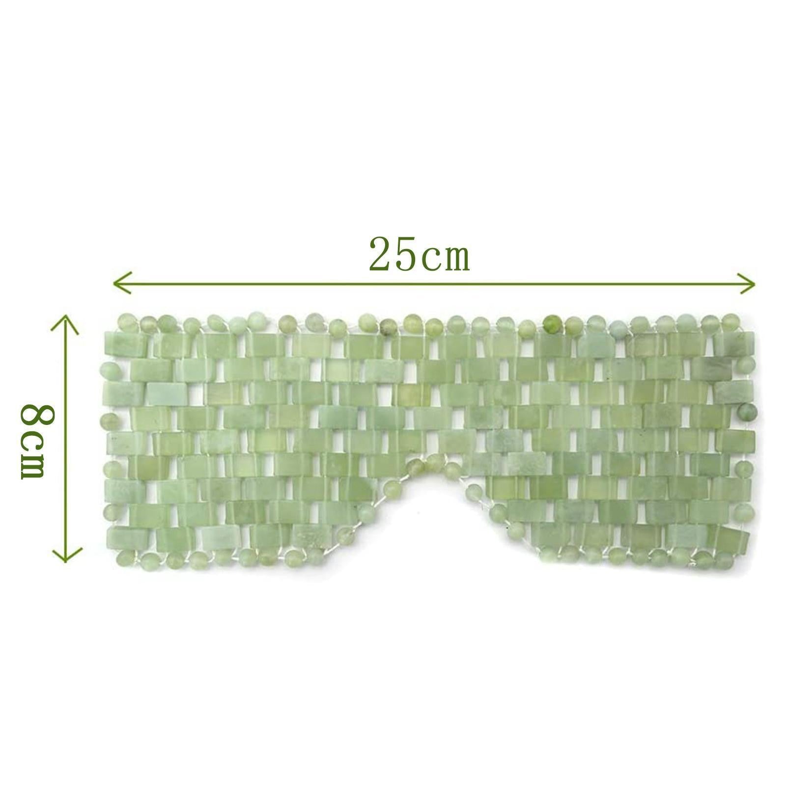 Natural Jade Eye Mask Curtain Face Massager Sleep Mask Stone