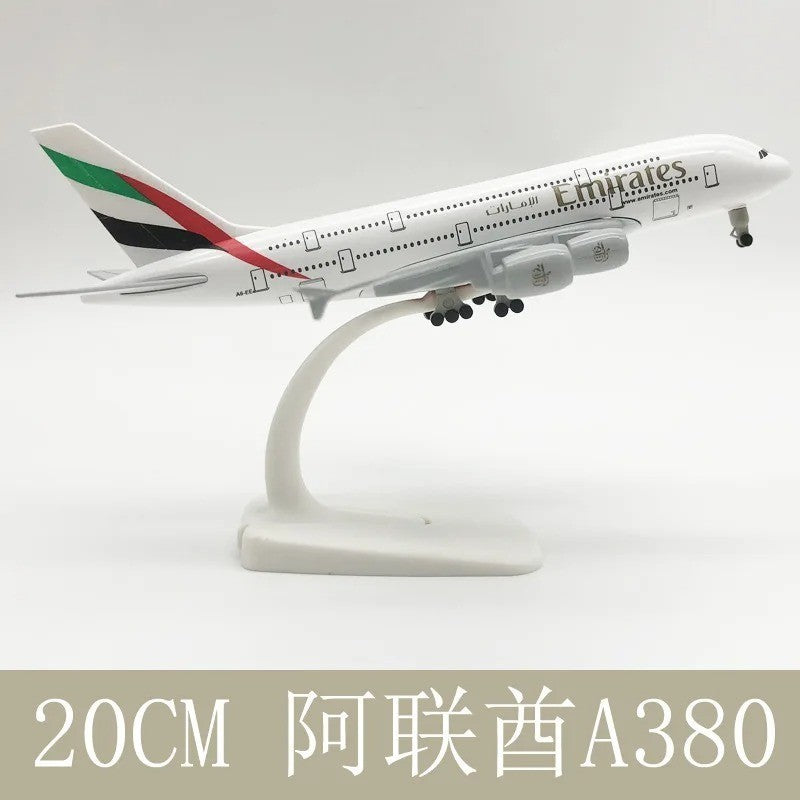 EMIRATES A380 20CM AIRBUS WHEELS METAL AIRCRAFT DIECAST PLANE MODEL GIFT 1:400