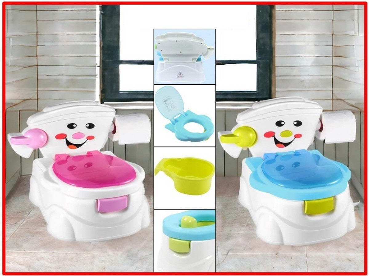 2 in 1 Kids Baby Toilet Seat Toddler Training Potty Trainer Safety Chair Urinal