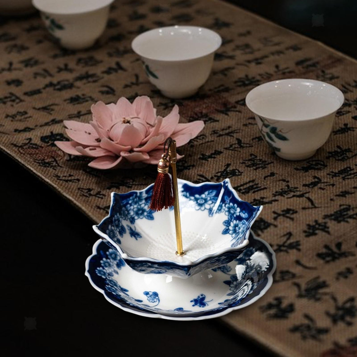 Porcelain Ceramic Tea Strainer Tea Set Accessories for Home Office Table