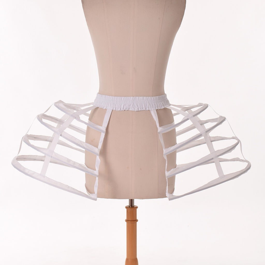 Cage Hoop Skirt Petticoat Dress Pannier Bustle for Costume Stage Performance