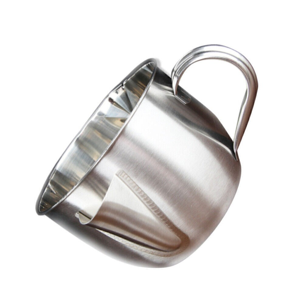1000ml Stainless Steel Gravy Fat Separator Bowl Oil Soup Strainer Kitchen Tool