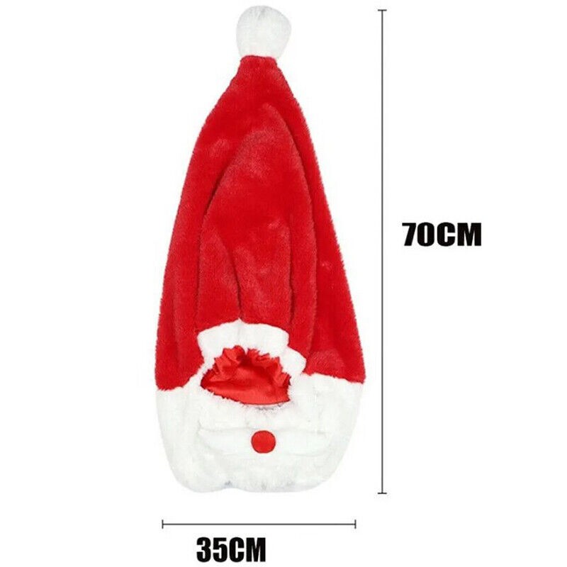 Motorcycle Santa Helmet Cover DIY Christmas Motorbike Helmet Funny Claus Decor