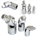 Universal Joint Socket Adapters 3 Piece Flexible Swivel Knuckles 1/4" 3/8" 1/2"