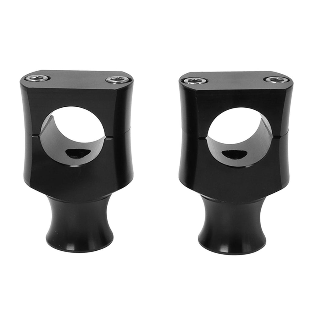 Universal Motorcycle 7/8'' / 1'' Handle Bar Riser Clamp 22mm Black