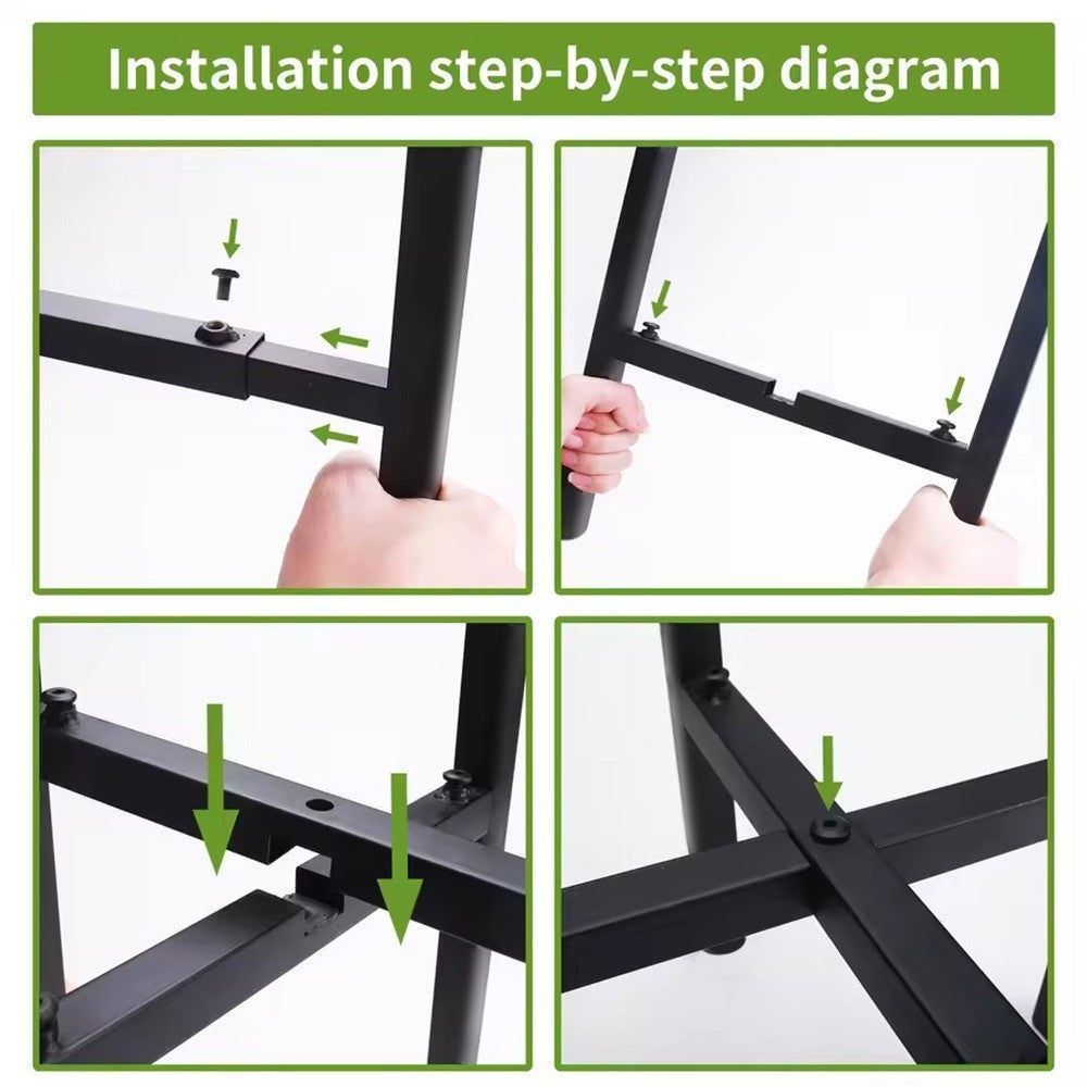 Adjustable Flower Pot Plant Stand Metal Indoor Outdoor Expandable Plant Holder