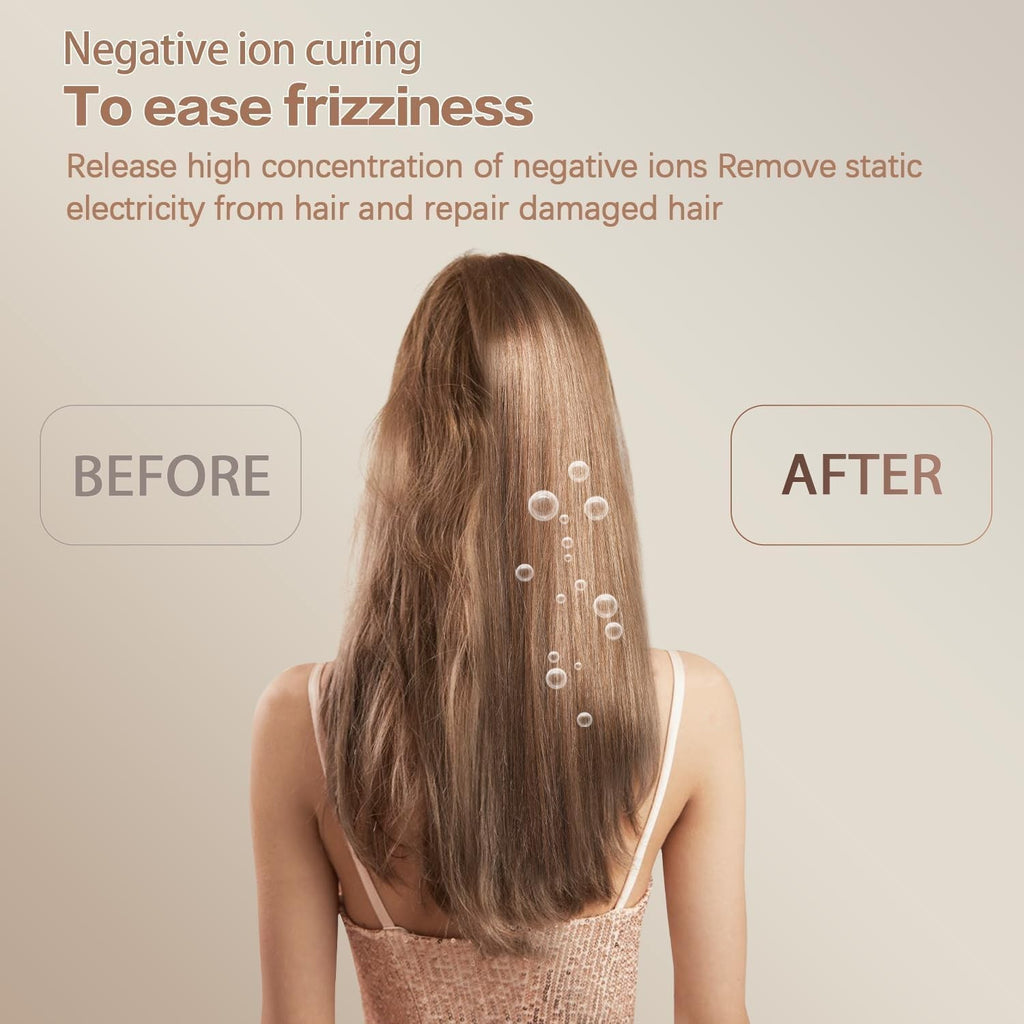 Glow Wave Heated Brush 2025 - USB Charging 3 Heat Settings for Short Hair