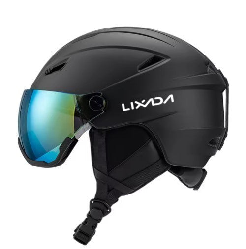 Integrated Ski Helmet Men and Women Snowboard Helmet with Removable Visor Goggle