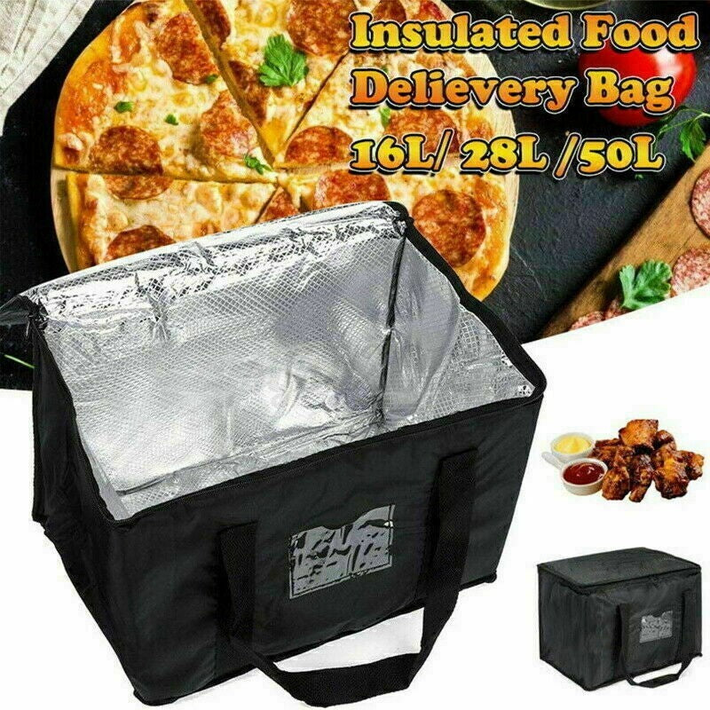 50L Food Delivery Insulated Bags Pizza Takeaway Thermal Warm/Cold Bag UK