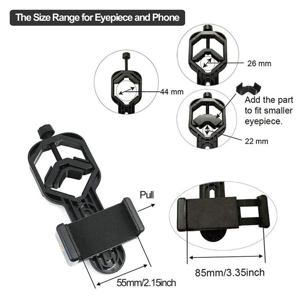 Black Cell Phone Adapter Telescope Microscope Holder  Telescope