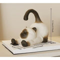 Portable Cute Siamese Cat Phone Tablet Stand with Suction Cup Base Holder