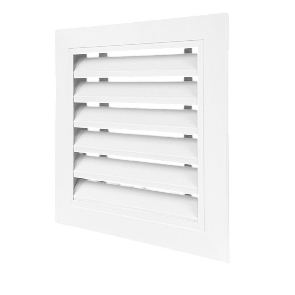 Aluminum Fixed Louver Grille for Air Circulation in Attic and Shed 350x350mm