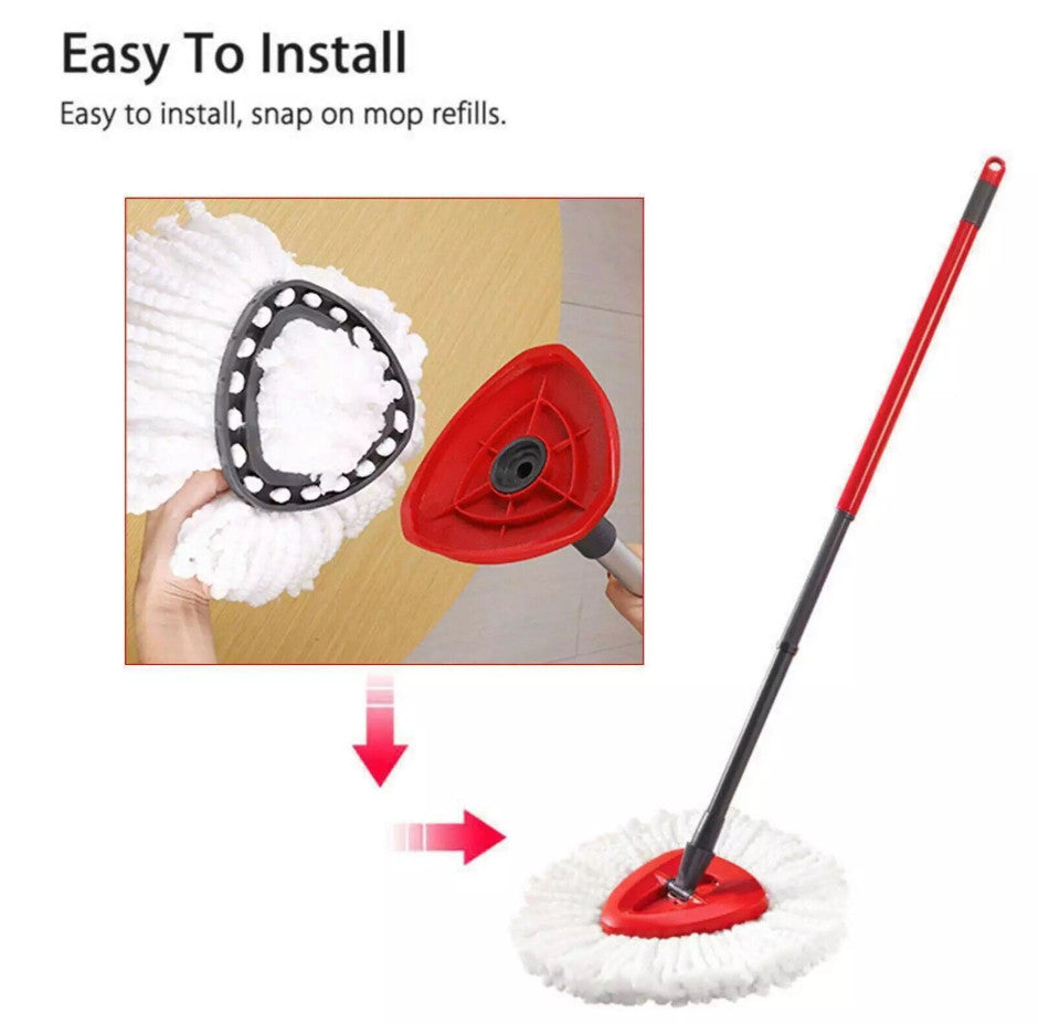 Replacement for Vileda Mop Heads Refill Turbo Microfibre Spin Mop Easy Wring