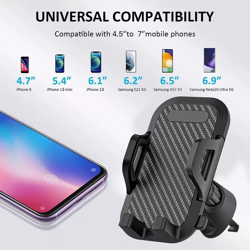 Car Phone Holder Universal Mount Mobile iPhone Windscreen Dashboard or Air Vent