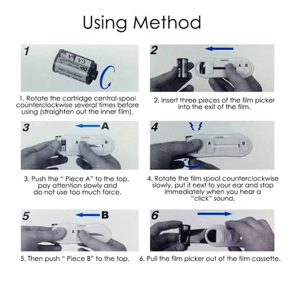 Film Leader Retriever Roll Film Tools Film Picker for  Cassettes 135