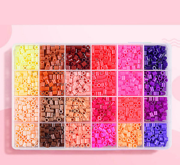 24/48/72 Colors Fuse Beads Kit 5mm Fusion Perler Beads for Crafts Handmade Kids