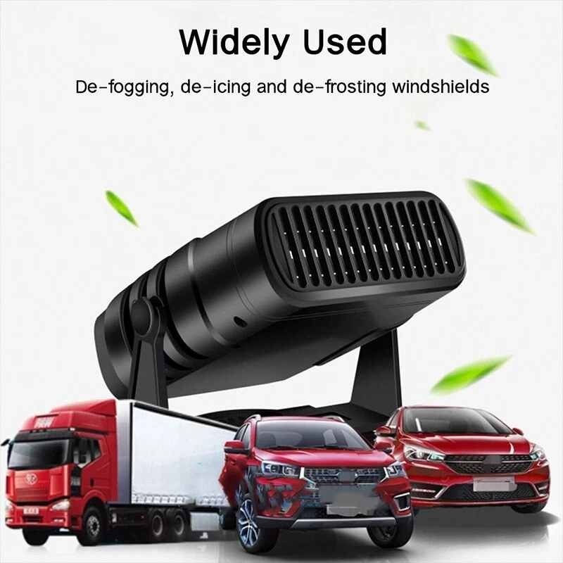 200W Car Heater Portable Electric Heating Fan Defogger Defroster Demister 24V UK