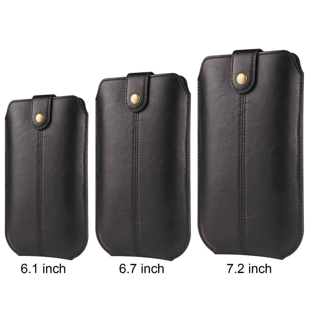Men Leather Mobile Phone Pouch Holster Belt Bag Universal Phone Bag Covers Case
