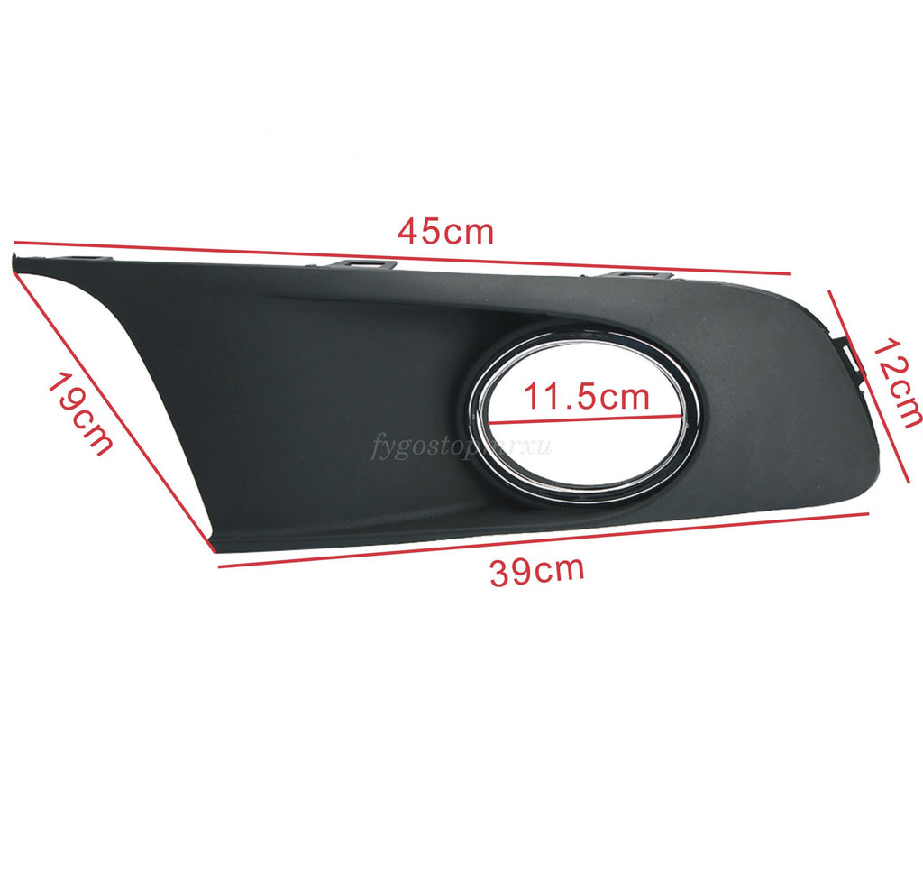 For VW Caddy Touran 2010-2015 Bumper Fog Light Lamp Chrome Trim Covers Grills