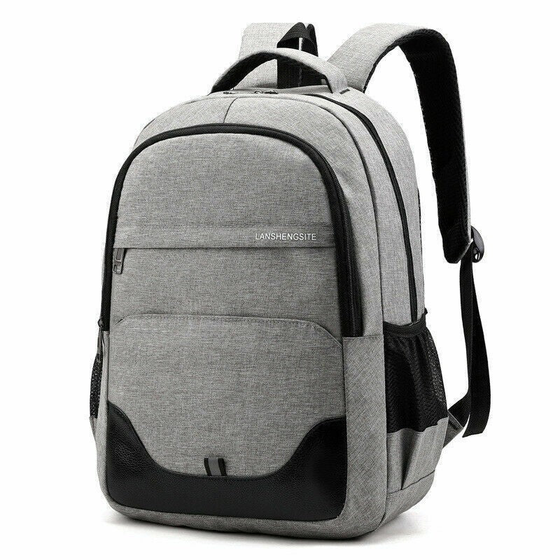 Mens Backpack Rucksack Black Bag School Sport Work Large Travel Hiking Laptop