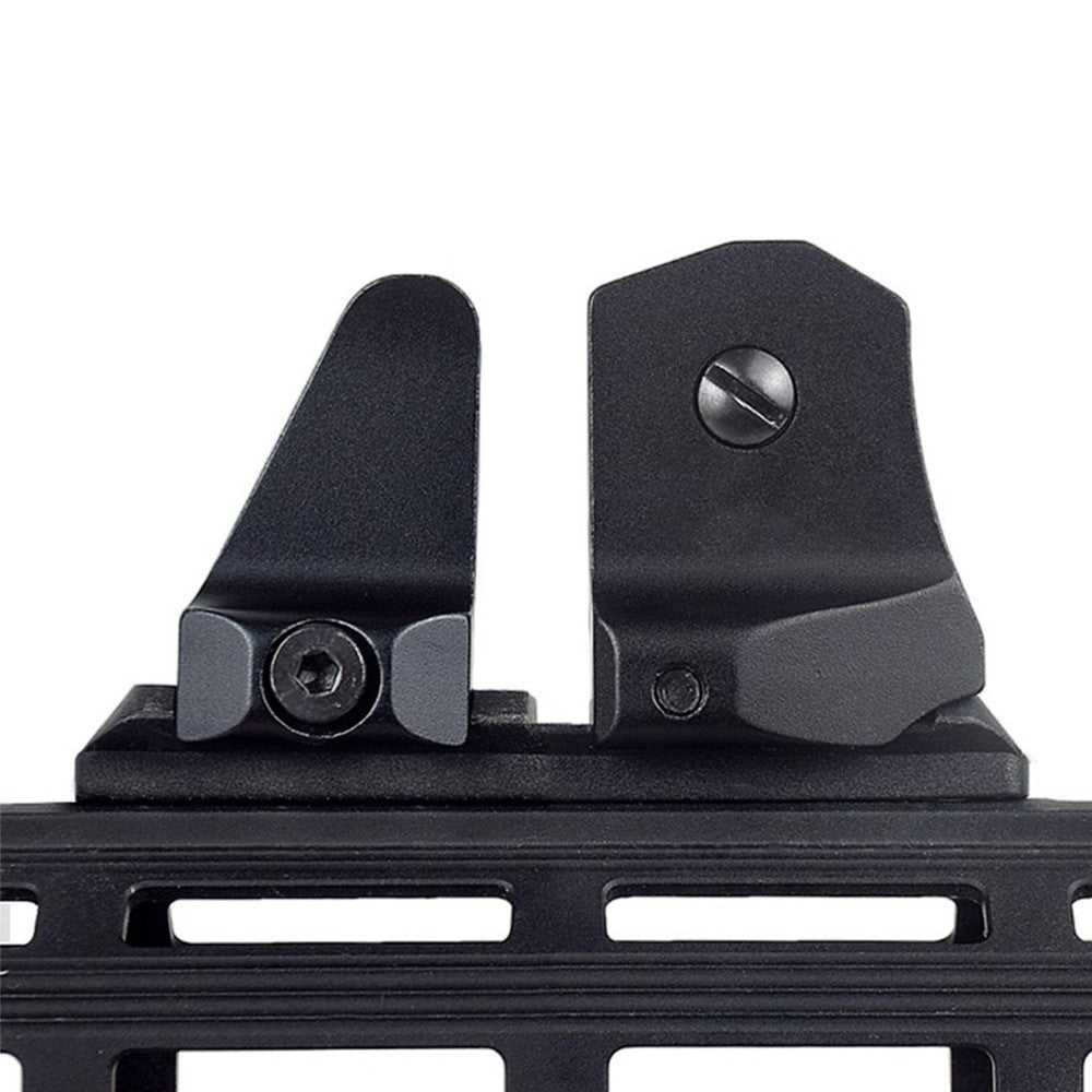 1 Pair D &D Flip-up Low Profile Metal Sight Folding Iron Sights Front / Rear Set