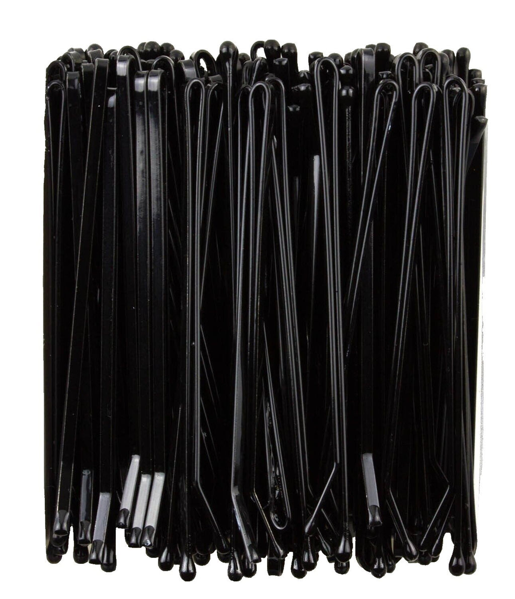 100pc Strong Flat Bobby Pins Straight Hair Grips Slides Gel Tip Styling Clips